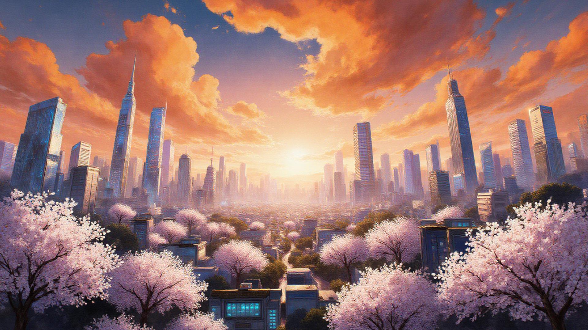 Vibrant collage of high-quality anime cinematography